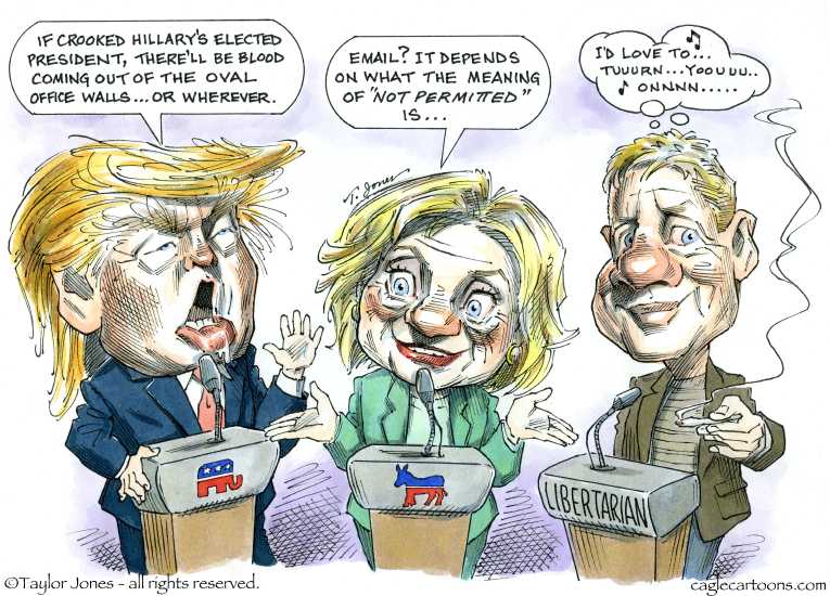 Political/Editorial Cartoon by Taylor Jones, Tribune Media Services on Race Shaping Up