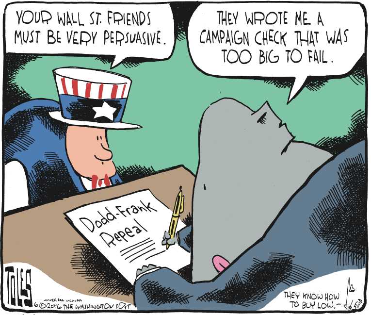Political/Editorial Cartoon by Tom Toles, Washington Post on In Other News