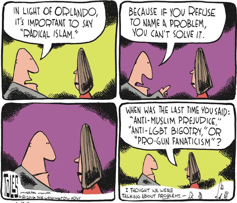 Political/Editorial Cartoon by Tom Toles, Washington Post on Congress Rejects Gun Bills