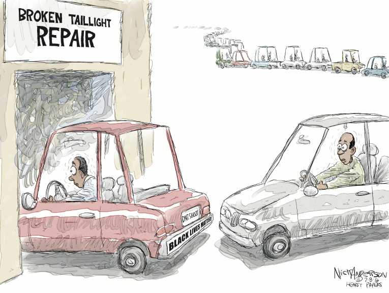 Political/Editorial Cartoon by Nick Anderson, Houston Chronicle on Many Killed