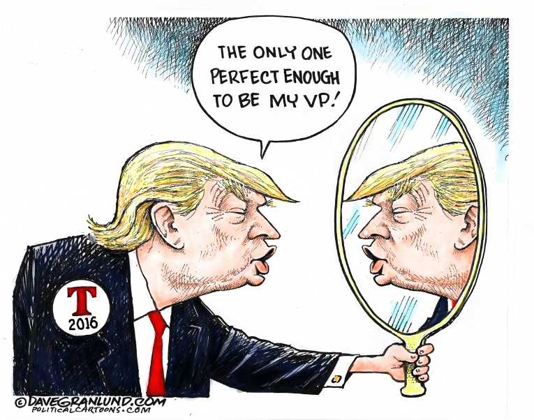 Political/Editorial Cartoon by Dave Granlund on Trump to Pick Running Mate