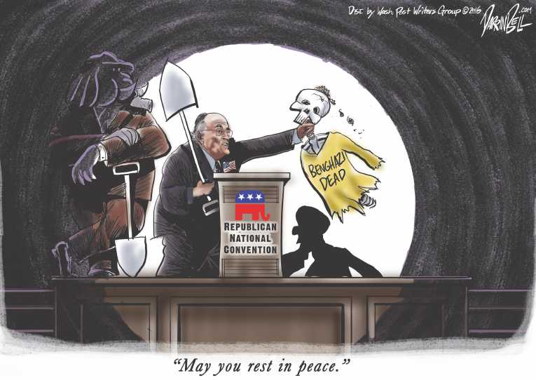Political/Editorial Cartoon by Darrin Bell, Washington Post Writers Group on Trump Wins Nomination