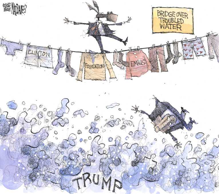 Political/Editorial Cartoon by Matt Davies, Journal News on Clinton Hitting Her Stride