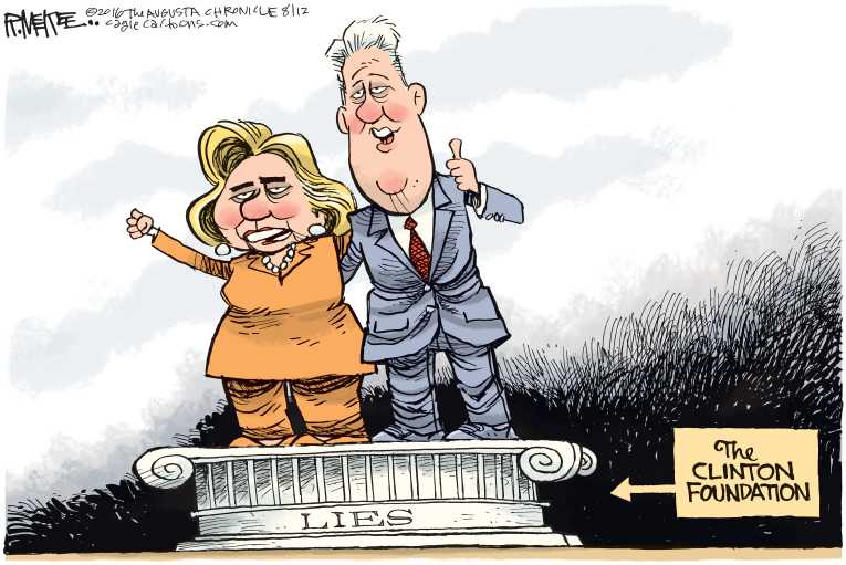 Political/Editorial Cartoon by Rick McKee, The Augusta Chronicle on Clinton Hitting Her Stride