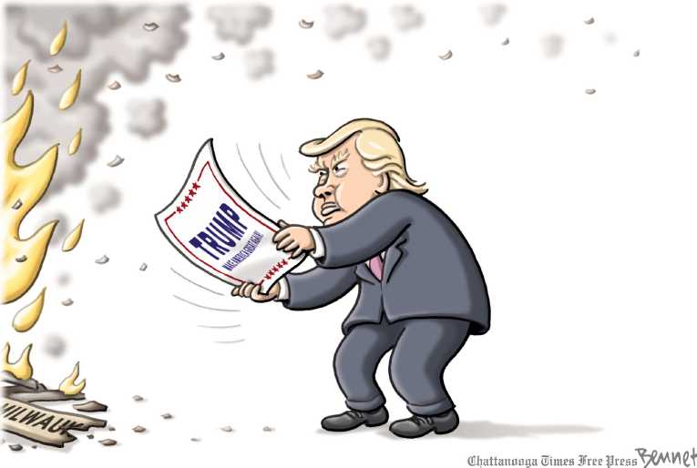 Political/Editorial Cartoon by Clay Bennett, Chattanooga Times Free Press on In Other News