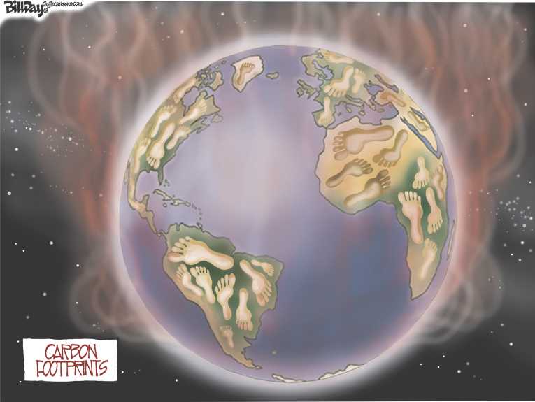 Political/Editorial Cartoon by Bill Day, Cagle Cartoons on Floods and Fires Batter US