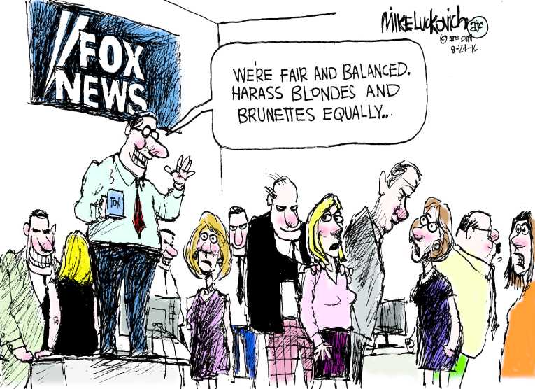 Political/Editorial Cartoon by Mike Luckovich, Atlanta Journal-Constitution on In Other News