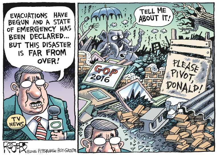 Political/Editorial Cartoon by Rob Rogers, The Pittsburgh Post-Gazette on In Other News