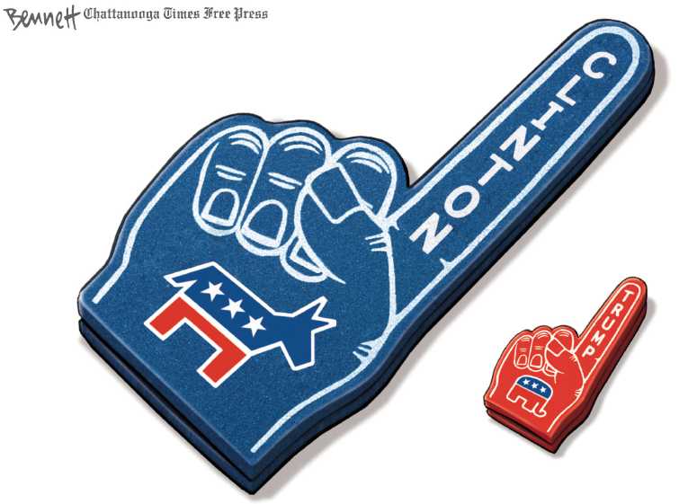Political/Editorial Cartoon by Clay Bennett, Chattanooga Times Free Press on Candidates’ Health in Question