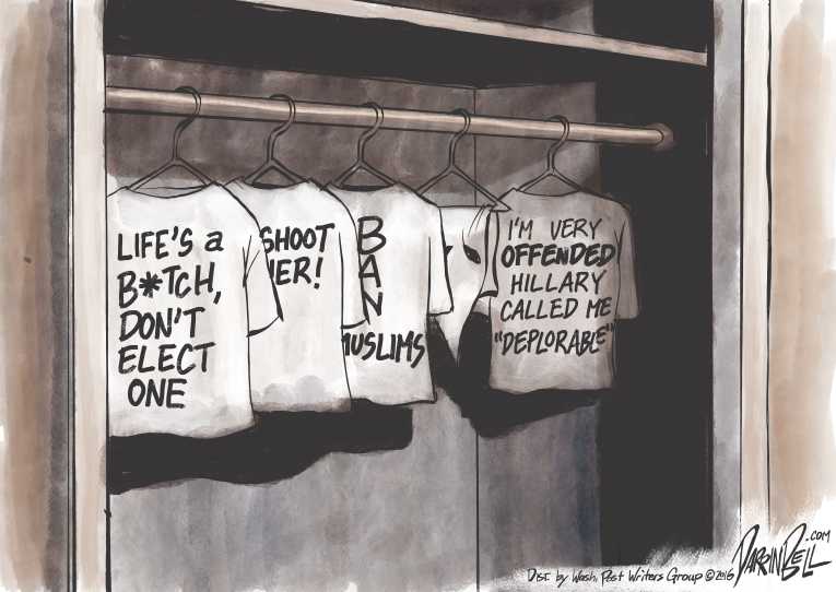 Political/Editorial Cartoon by Darrin Bell, Washington Post Writers Group on Trump Closing the Gap