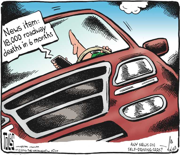 Political/Editorial Cartoon by Tom Toles, Washington Post on In Other News