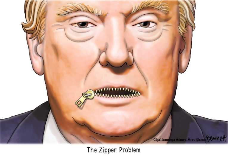 Political/Editorial Cartoon by Clay Bennett, Chattanooga Times Free Press on Trump Reaches Out to Women