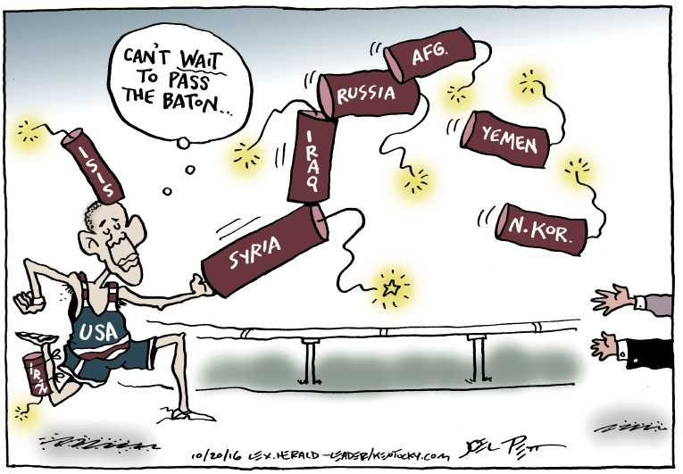 Political/Editorial Cartoon by Joel Pett, Lexington Herald-Leader, CWS/CartoonArts Intl. on In Other News