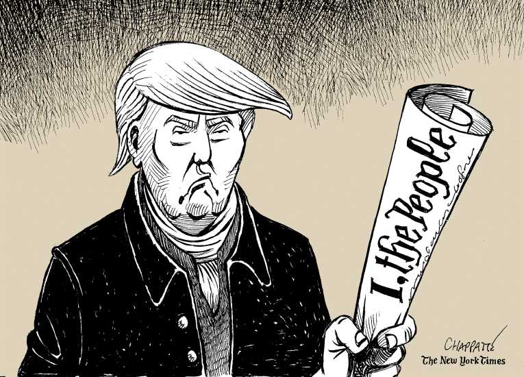 Political/Editorial Cartoon by Patrick Chappatte, International Herald Tribune on Race Too Close to Call