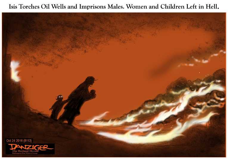 Political/Editorial Cartoon by Jeff Danziger on Mideast Crisis Intensifies
