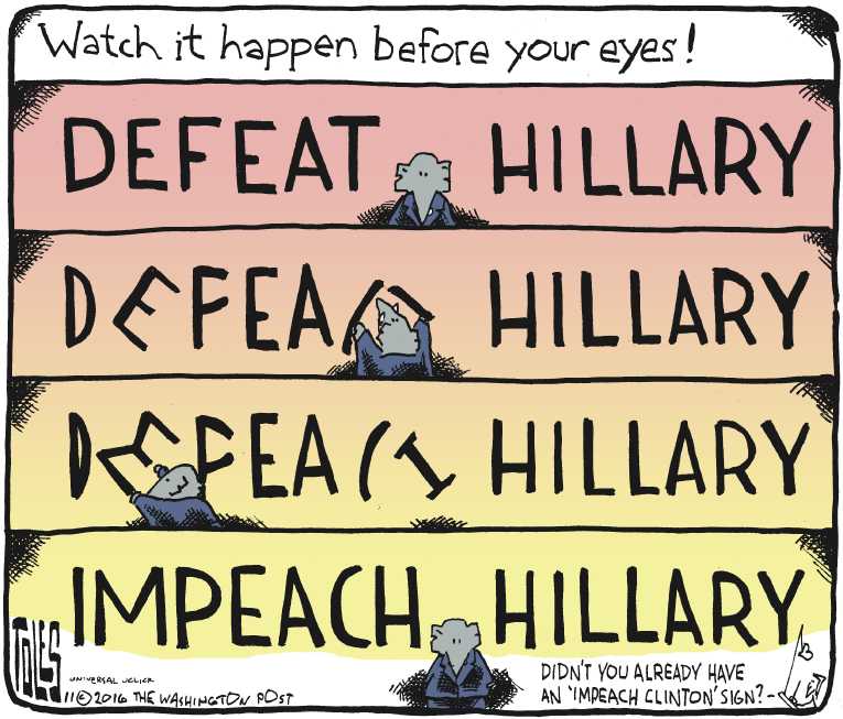 Political/Editorial Cartoon by Tom Toles, Washington Post on GOP Searching for Identity