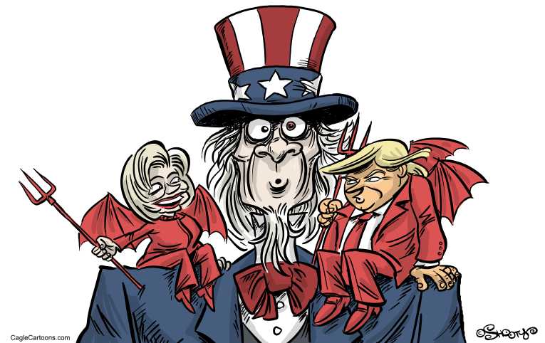 Political/Editorial Cartoon by Martin “Shooty” Sutovec, SME, Slovakia on Final Days Were Intense