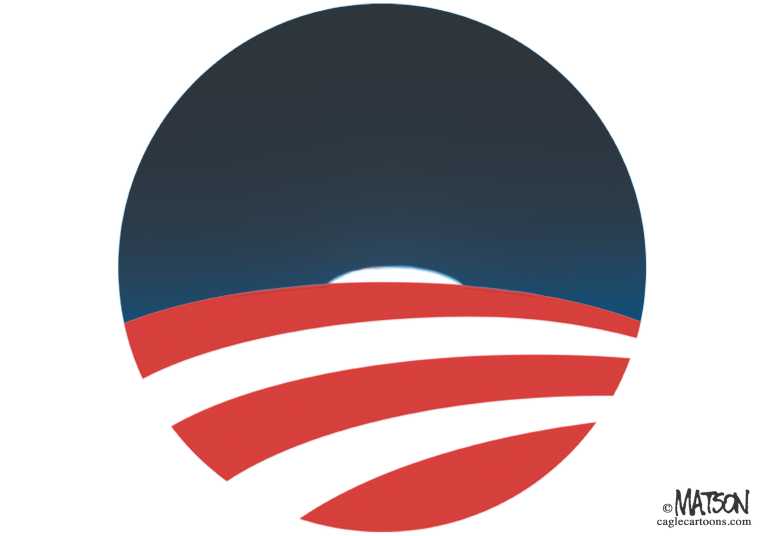 Political/Editorial Cartoon by RJ Matson, Cagle Cartoons on Clinton Loss Stings Obama