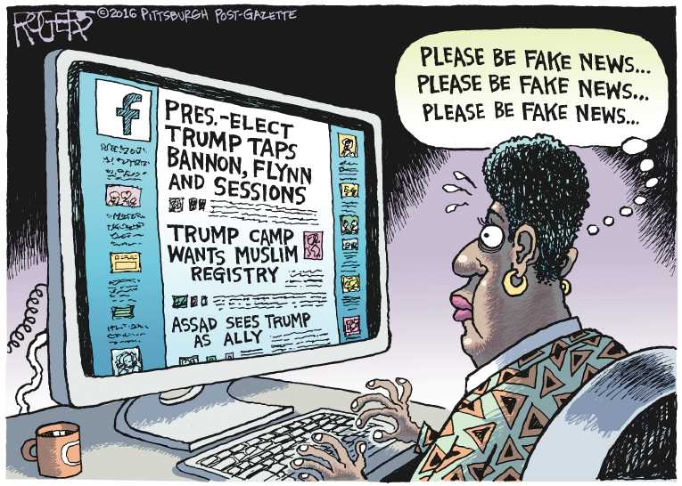 Political/Editorial Cartoon by Rob Rogers, The Pittsburgh Post-Gazette on In Other News