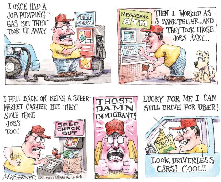 Political/Editorial Cartoon by Matt Wuerker, Politico on In Other News