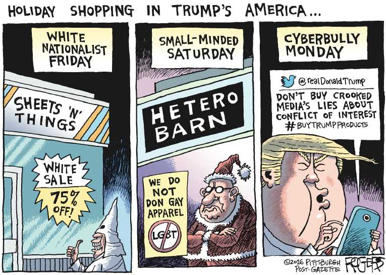 Political/Editorial Cartoon by Rob Rogers, The Pittsburgh Post-Gazette on In Other News