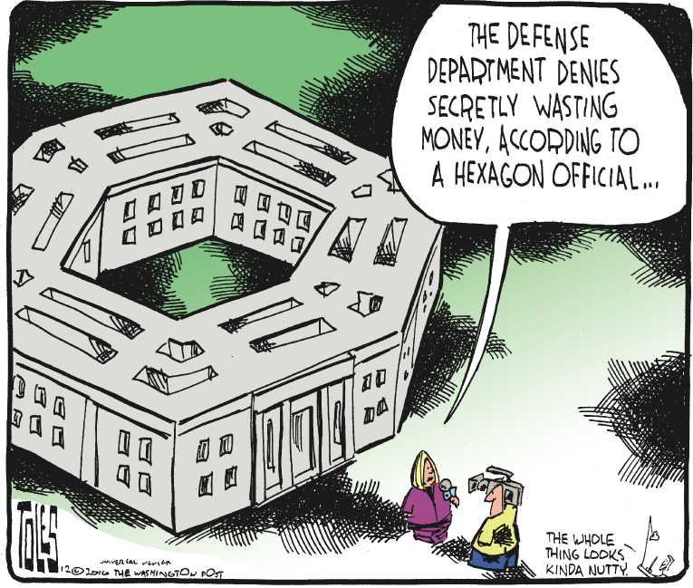 Political/Editorial Cartoon by Tom Toles, Washington Post on In Other News