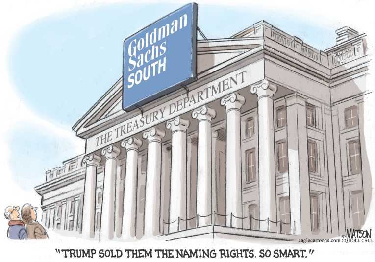 Political/Editorial Cartoon by RJ Matson, Cagle Cartoons on Trump Addresses Campaign Promise