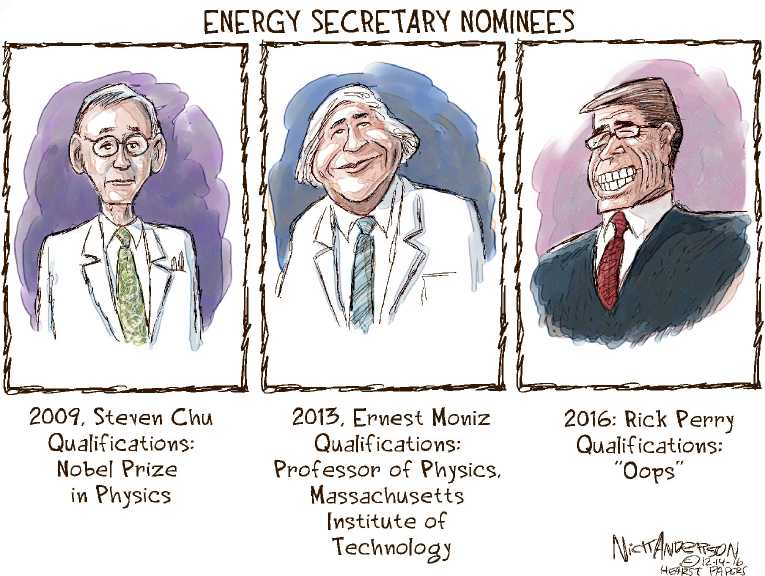 Political/Editorial Cartoon by Nick Anderson, Houston Chronicle on Trump’s Team Taking Shape