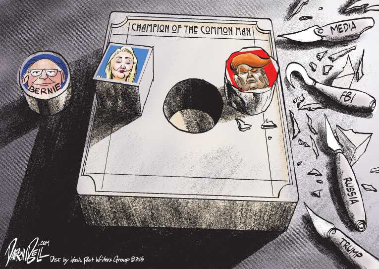Political/Editorial Cartoon by Darrin Bell, Washington Post Writers Group on Democrats Bitter About Election