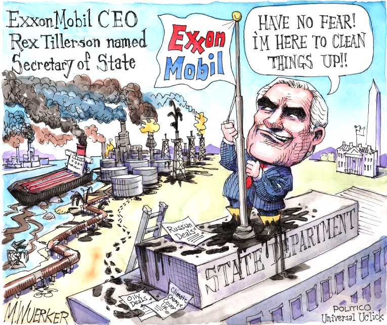 Political/Editorial Cartoon by Matt Wuerker, Politico on Alligator Picked for Secretary of State