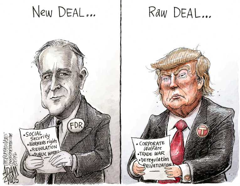 Political/Editorial Cartoon by Adam Zyglis, The Buffalo News on Electoral College Blows It