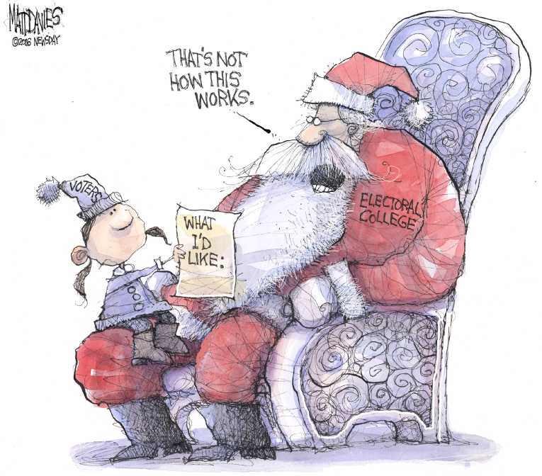 Political/Editorial Cartoon by Matt Davies, Journal News on The World Celebrates Christmas