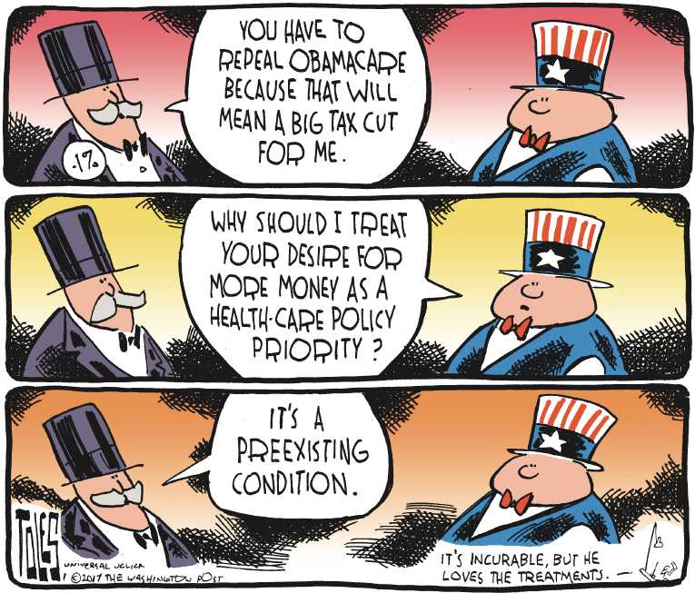 Political/Editorial Cartoon by Tom Toles, Washington Post on New Era to Begin