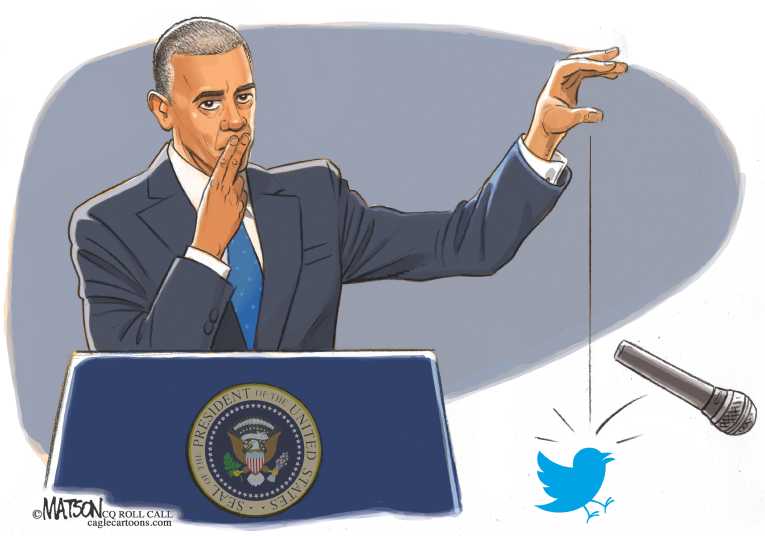 Political/Editorial Cartoon by RJ Matson, Cagle Cartoons on Obama Delivers Farewell Speech