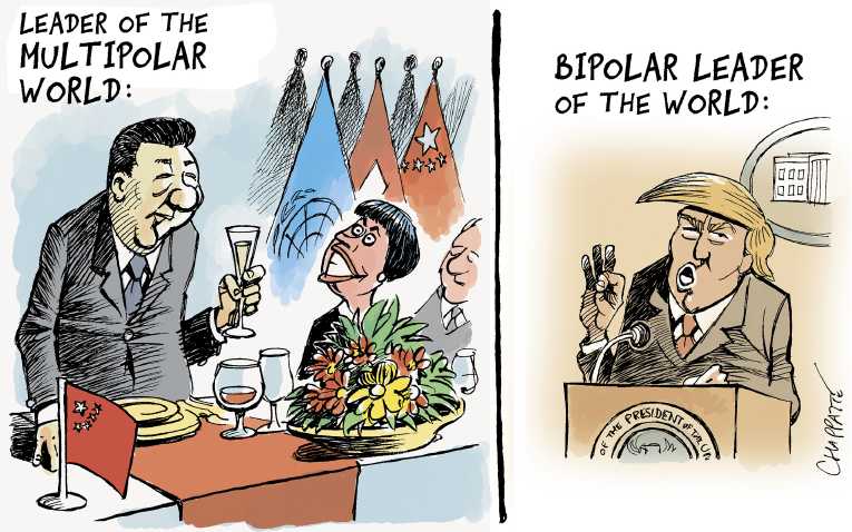 Political/Editorial Cartoon by Patrick Chappatte, International Herald Tribune on In Other News
