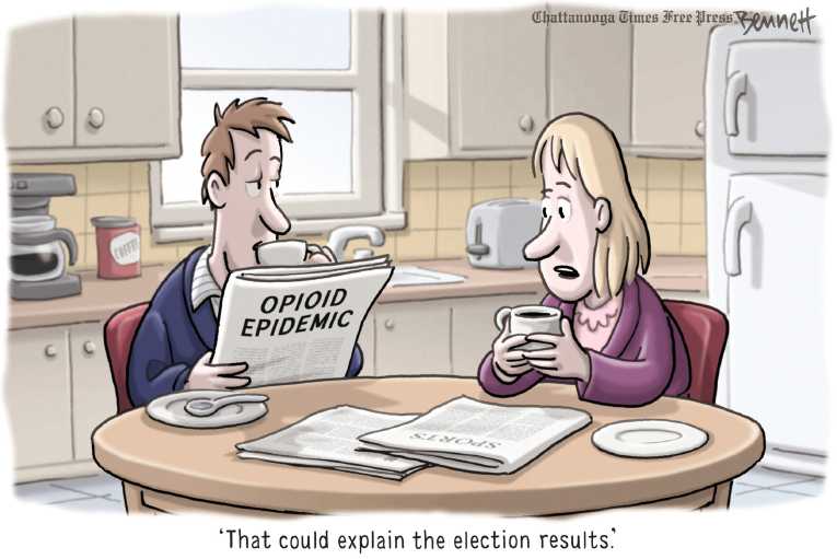 Political/Editorial Cartoon by Clay Bennett, Chattanooga Times Free Press on In Other News