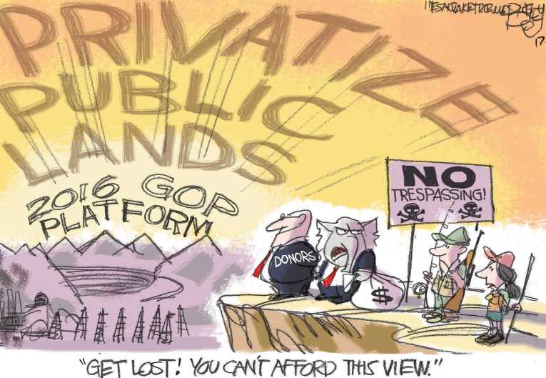 Political/Editorial Cartoon by Pat Bagley, Salt Lake Tribune on GOP Unites