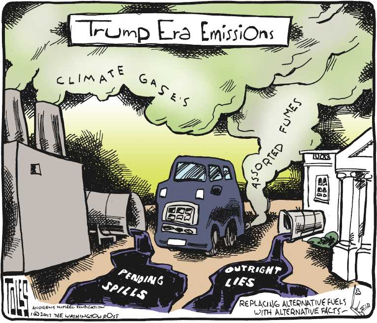 Political/Editorial Cartoon by Tom Toles, Washington Post on New Policies Implemented