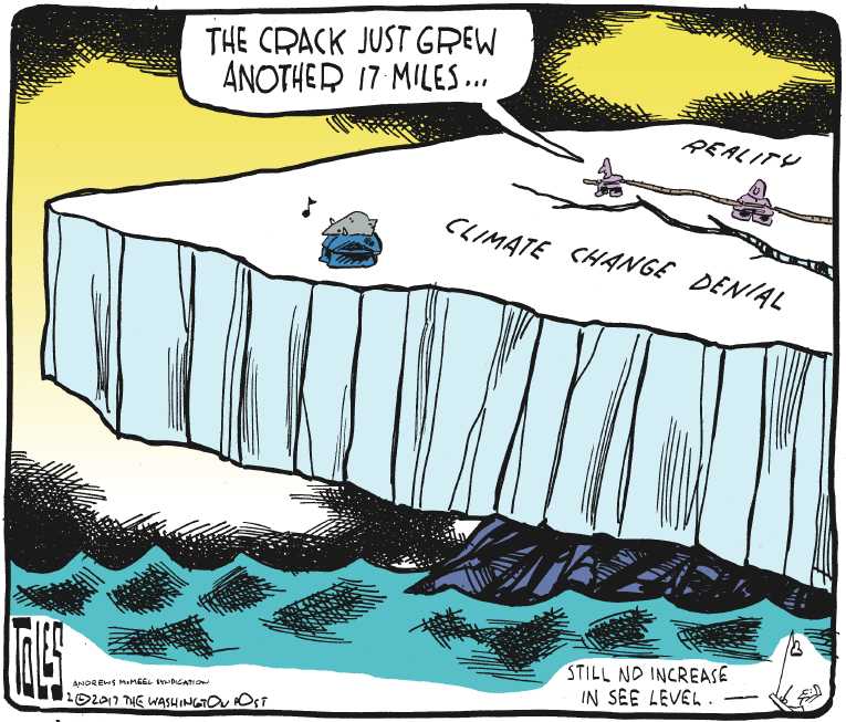 Political/Editorial Cartoon by Tom Toles, Washington Post on Senator Warren Censored