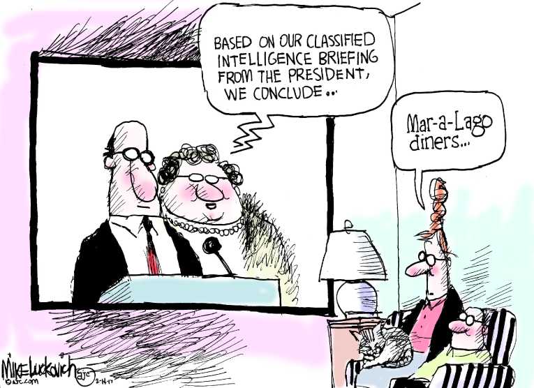 Political/Editorial Cartoon by Mike Luckovich, Atlanta Journal-Constitution on In Other News