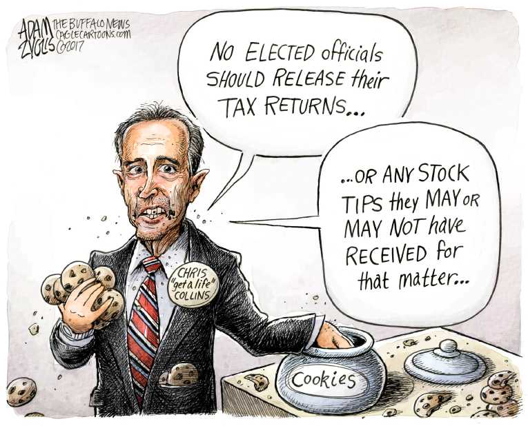 Political/Editorial Cartoon by Adam Zyglis, The Buffalo News on Trump Staff Ups Ante