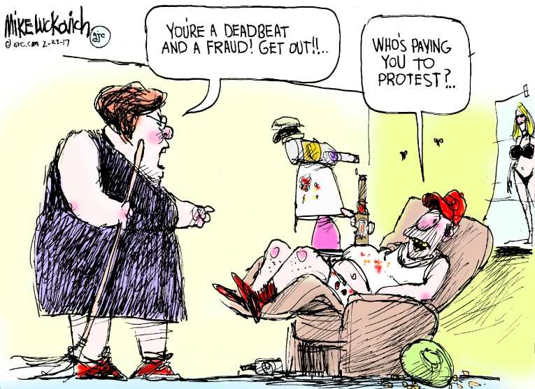 Political/Editorial Cartoon by Mike Luckovich, Atlanta Journal-Constitution on In Other News