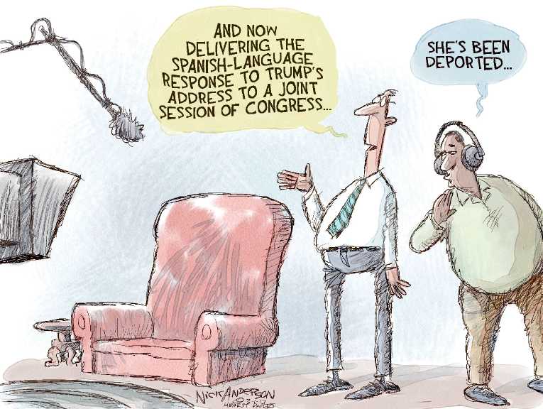 Political/Editorial Cartoon by Nick Anderson, Houston Chronicle on In Other News