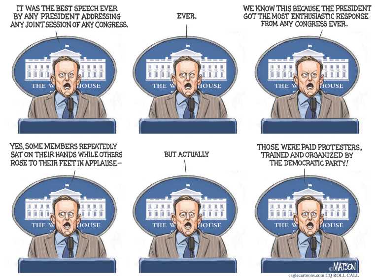 Political/Editorial Cartoon by RJ Matson, Cagle Cartoons on High Grades for President