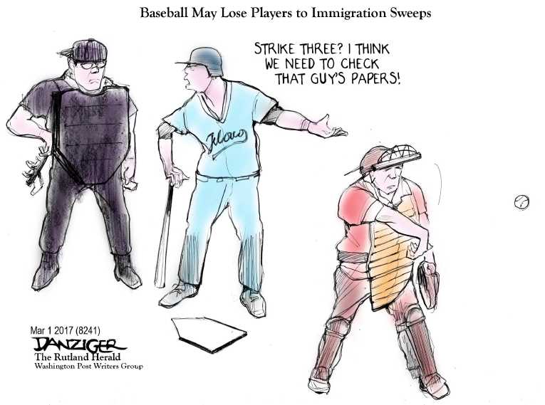 Political/Editorial Cartoon by Jeff Danziger on Trump Issues New Order