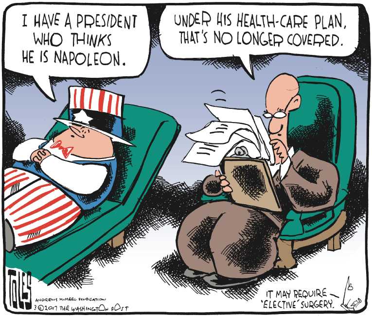 Political/Editorial Cartoon by Tom Toles, Washington Post on In Other News