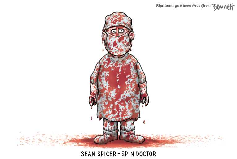 Political/Editorial Cartoon by Clay Bennett, Chattanooga Times Free Press on Team Trump Winning