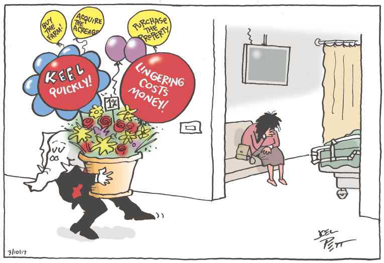 Political/Editorial Cartoon by Joel Pett, Lexington Herald-Leader, CWS/CartoonArts Intl. on Health Plan Details Revealed