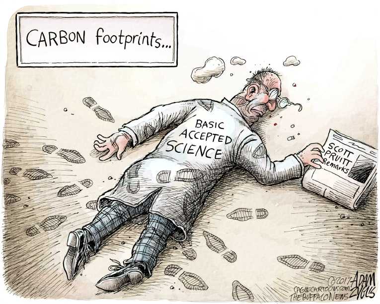 Political/Editorial Cartoon by Adam Zyglis, The Buffalo News on Pruitt Takes Charge