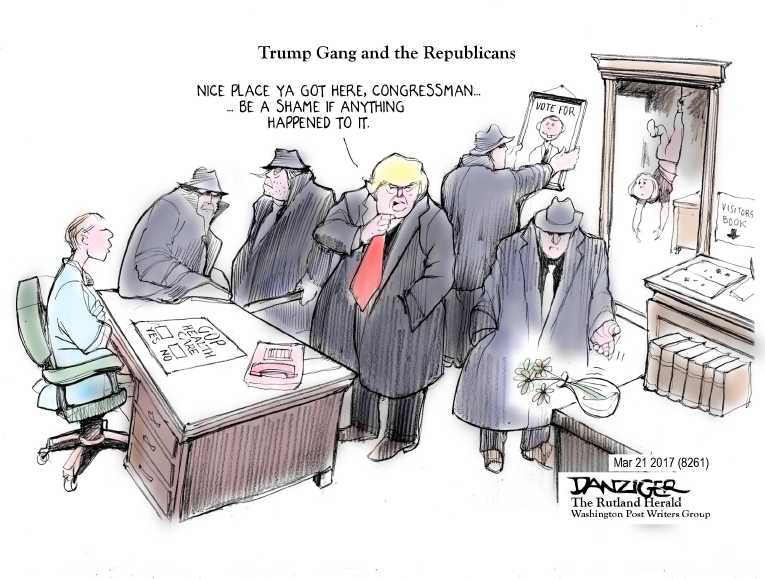 Political/Editorial Cartoon by Jeff Danziger on ObamaCare Survives Intact